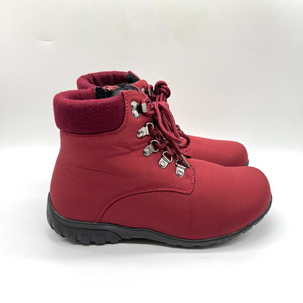 7.5 XX 4E EXTRA EXTRA WIDE WIDTH‎ Propet Womens Dani Red Winter Snow Boots